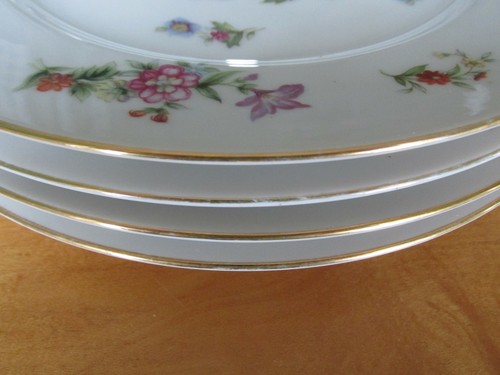 Set of 4 HARMONY HOUSE CHINA Dresdania Dinner Plates