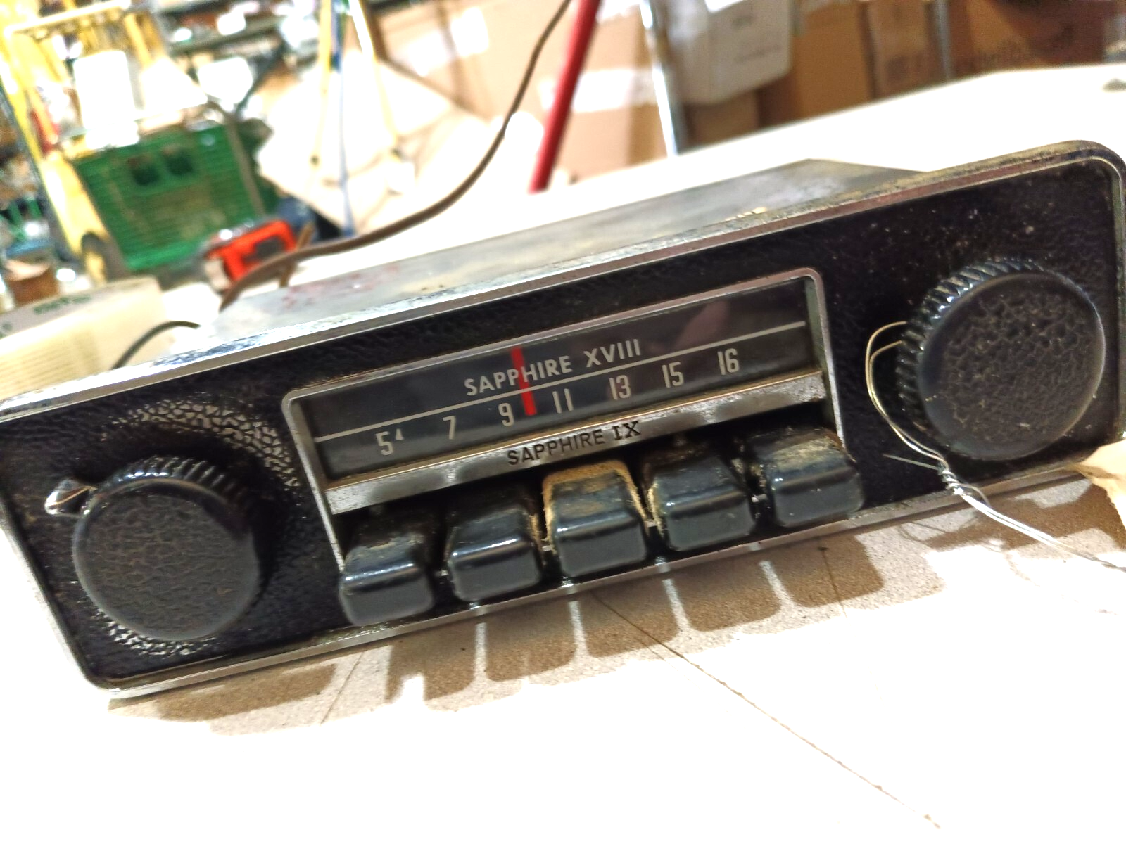 空冷vw ラジオ　SAPPHIRE III VW 1964年 ビートル用 カーラジオ Sapphire Ⅲ - テレビ修理