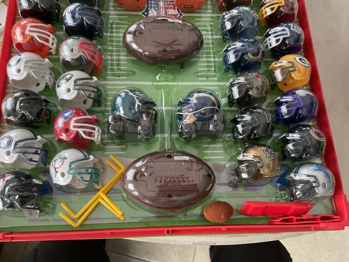 Vintage NFL Mighty Helmet Racers R/C Football Game Gift Set 2004 New