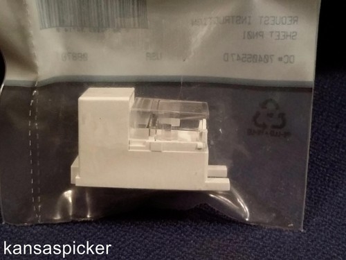 1 New Case 50 Count Panduit MMJC66WH 6 POS/6 Wire Pan-Jack Modular Jack Cat. 3