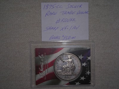 1875-CC TRADE Silver Dollar 1875CC LOT #1 HIGH GRADE XF/XF+ DETAILS