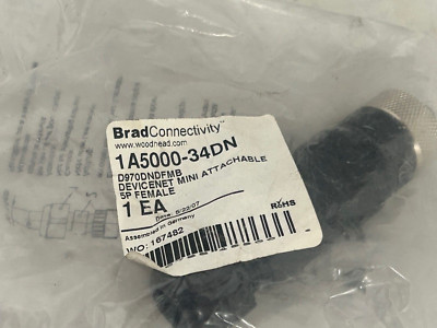BRAD HARRISON Connectivity 1A5000-34DN D970DNDFMB Female Connector NEW