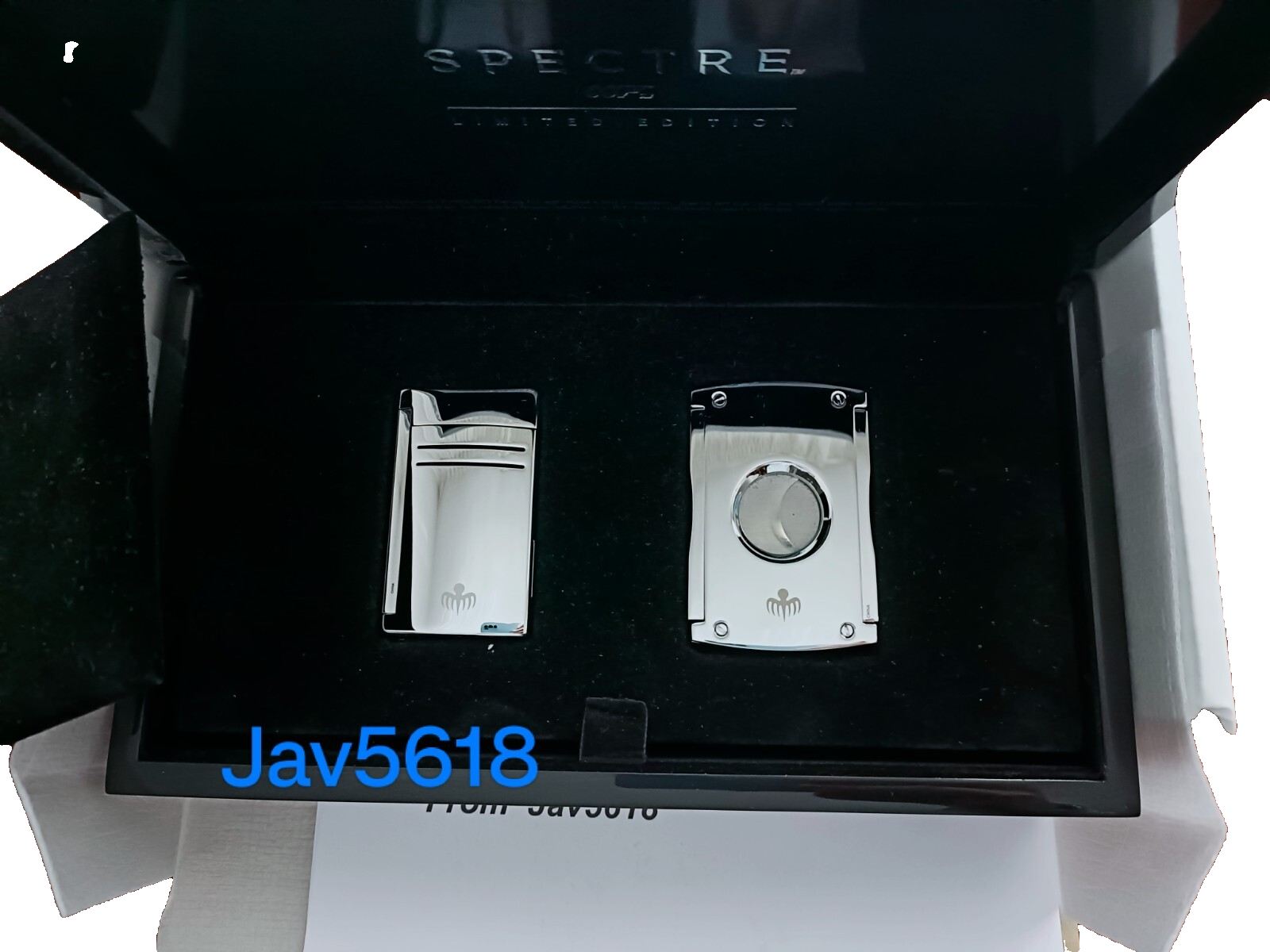 DUPONT SPECTRE SET LIGHTER CUTTER JAMES BOND 007 MAXI JET