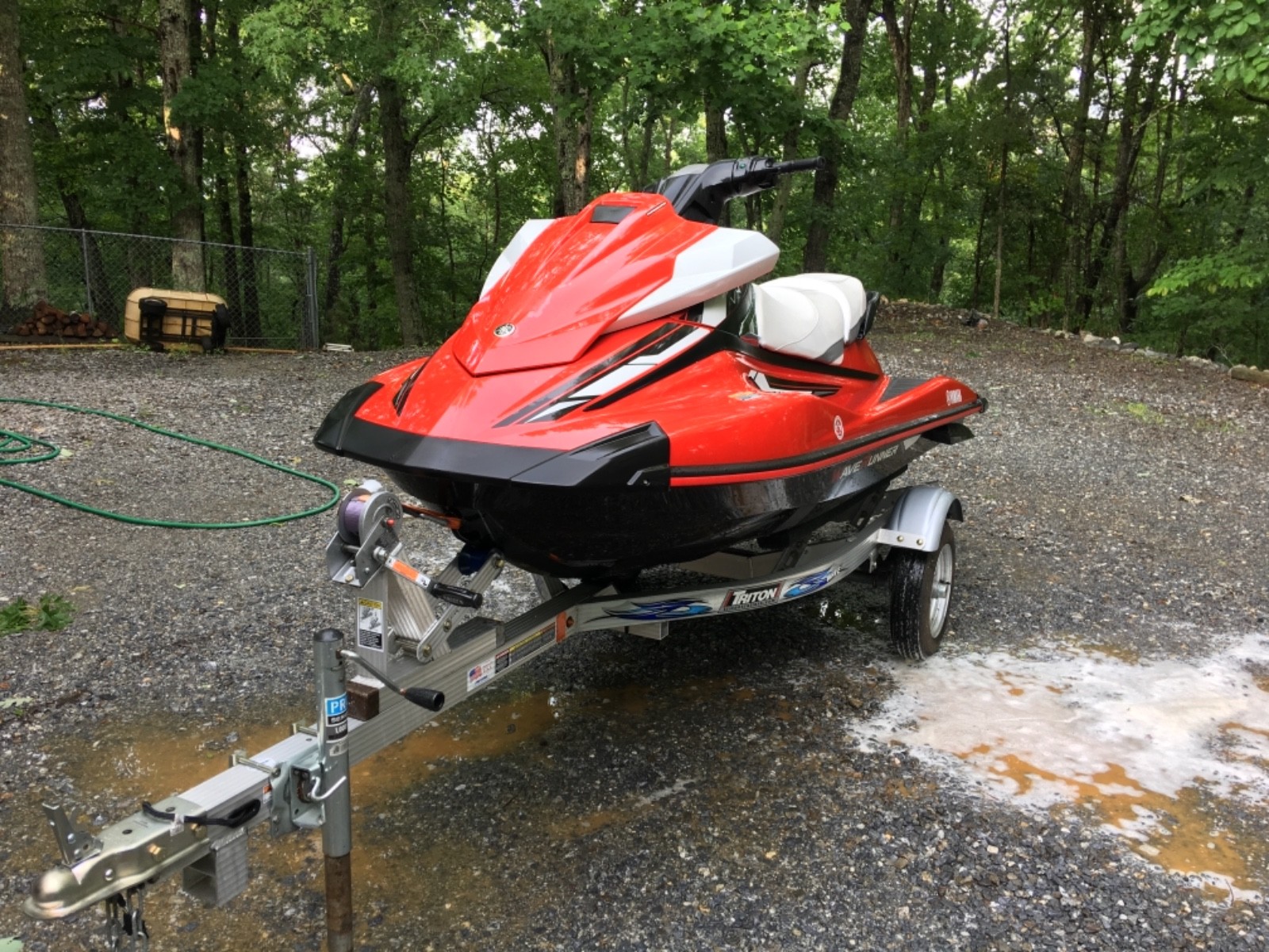 2017 YAMAHA VX CRUISER HIGH OUTPUT JET SKI WAVE RUNNER SINGLE ALUMINUM TRAILER