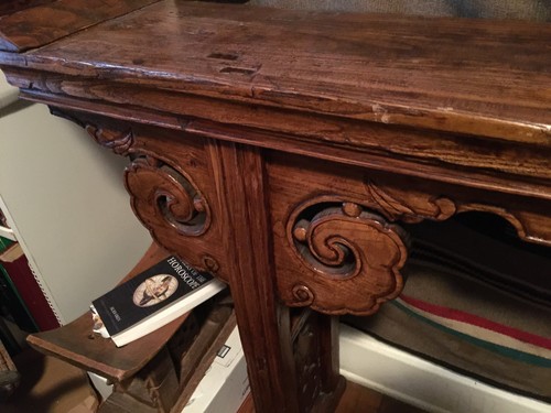 Magnificent Rare 1800's Wood Plank Chinese Altar Table