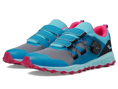 

Обувь для девочек Saucony Kids Peregrine 12 Shield BOA (Little Kid/Big Kid)