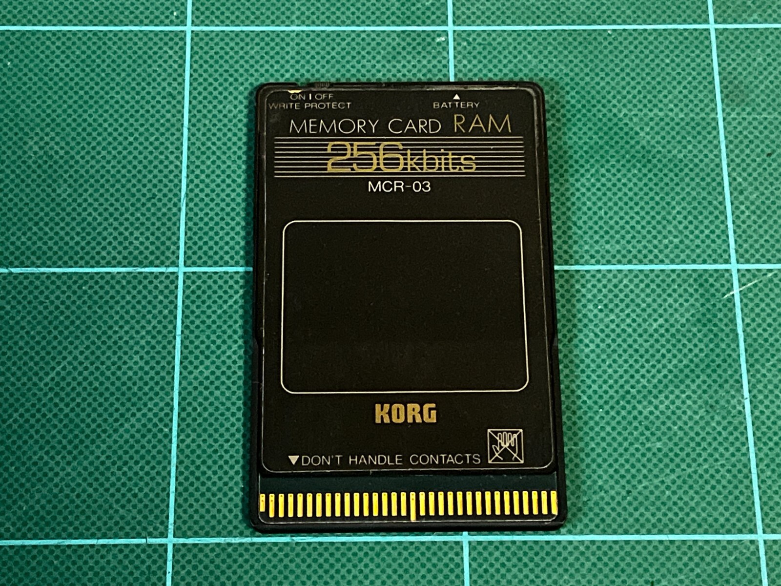 KORG MEMORY CARD RAM MCR-03 256KBメモリーカード Korg Mcr-03 Memory Card 256kbits 256 Kbits RAM for sale