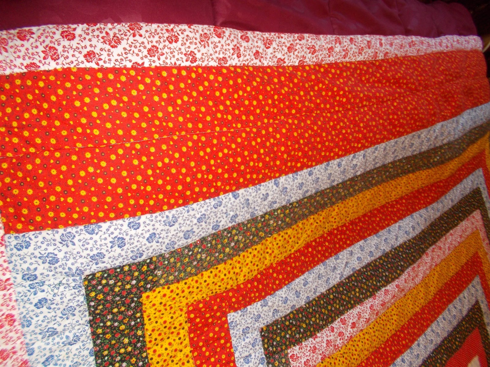 Light Colorful Quilted Quilt/Comfort/Curl-Up Couch Summer Blanket 74