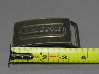 Vintage 1974 Hesston National Finals Rodeo Belt Buckle Brass ORIGINAL Rare!