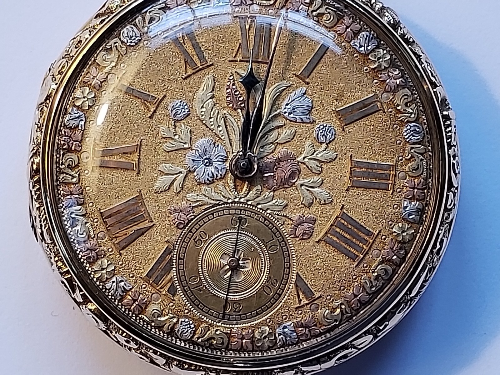 18K GOLD ROBERT ROSKELL POCKET WATCH-RARE AND COLLECTIBLE