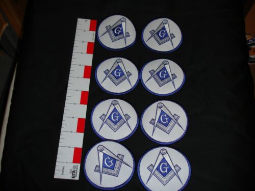 Masonic Logo Masons Freemason  patch set 8 patches in lot 