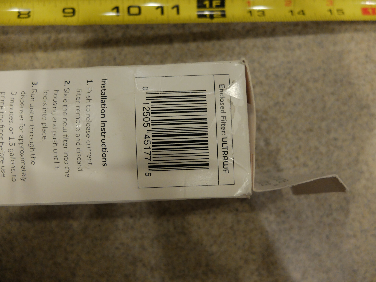 Frigidaire FBA_ULTRAWF Filter, 11.7 x 2.4 x 3.9 inches White