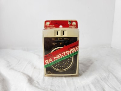 Ingraham 24 Hour Timer Timemaster Pro Model 12-010B Automatic Plug In Timer VTG