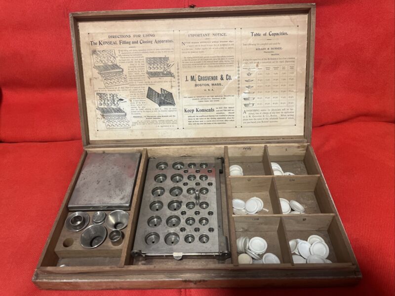 Antique Medical Konseal Kit “The Konseal Filling And Closing Apparatus”