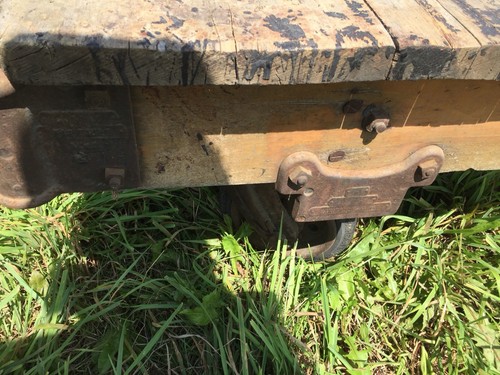 Faribault MN Nutting Railroad Baggage Or Lumber Cart Rock Solid