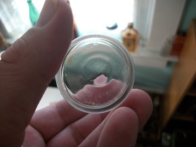 EARLY ACID ETCHED JAS K. RUSSELL THIN-WALL WHISKEY GLASS PRE-PROHIBITION