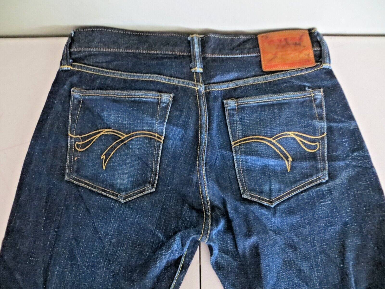 THE FLAT HEAD F310 Japanese Selvedge Dark Wash Blue Jeans