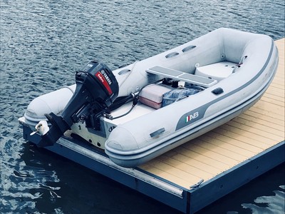 AB Navigo 10 VS RIB 2013 Inflatable Dingy with Yamaha 15 HP 2 stroke outboard