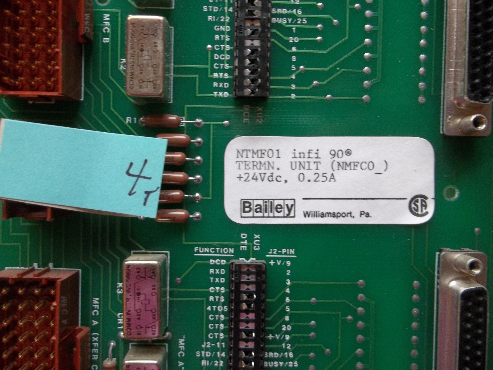 NEW NO BOX BAILEY INFI 90 TERMINATION UNIT CIRCUIT BOARD NTMF01 6635336E1  (194)
