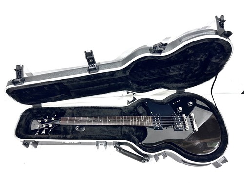 Yamaha Revstar RS320 6 String Solid Electric Guitar Black Steel - SKB Hard Case