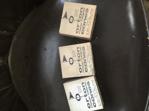 3 Boxes  50 Pc each Cone 02 - ORTON SMALL PYROMETRIC CONES FOR CERAMIC KILNS
