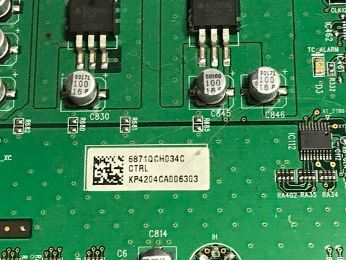 Hitachi 6871QCH034C Control Board 6870QCE014C 040728 42EDT41A