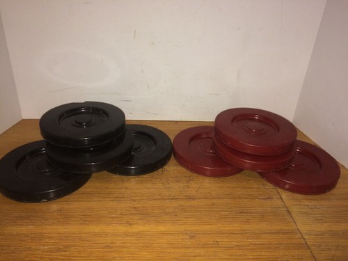 MacGregor Commercial Shuffleboard Set 4 - 69” Cues — 8 - 6” Discs Ted Kroll