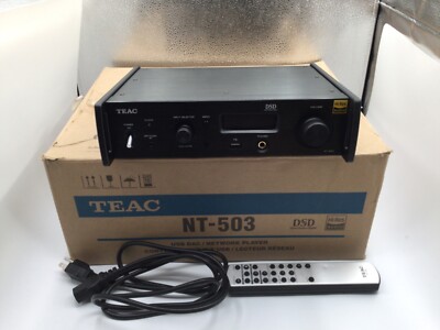 Teac NT-503 Black USB DAC/Network Player 120V,Remote,Working