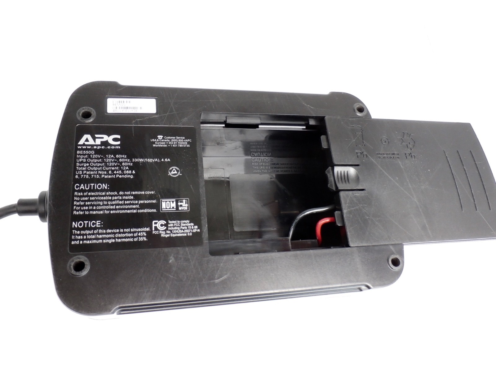 APC Back-UPS ES 550, BE550G, 8 Outlet Backup PSU, 120V, 330W 550VA, NO Battery