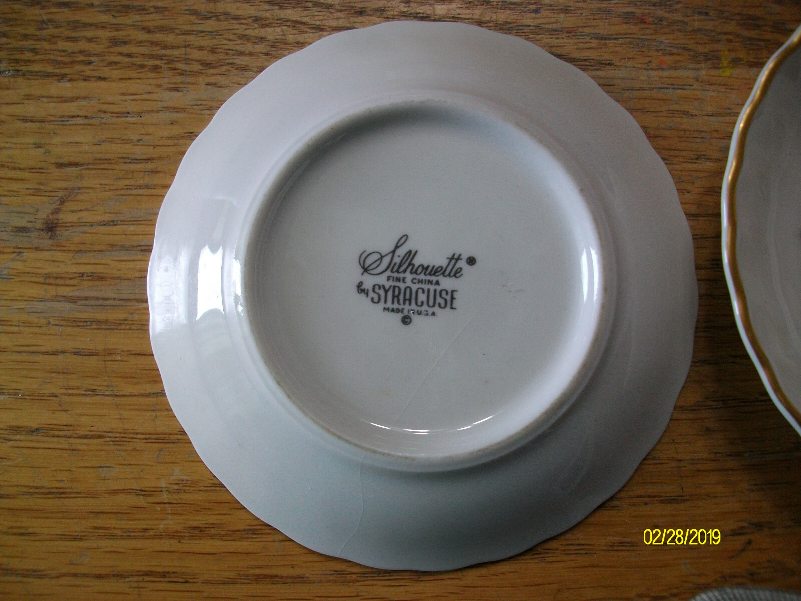 Silhouette Syracuse china  Syracuse Symphony trinket dish