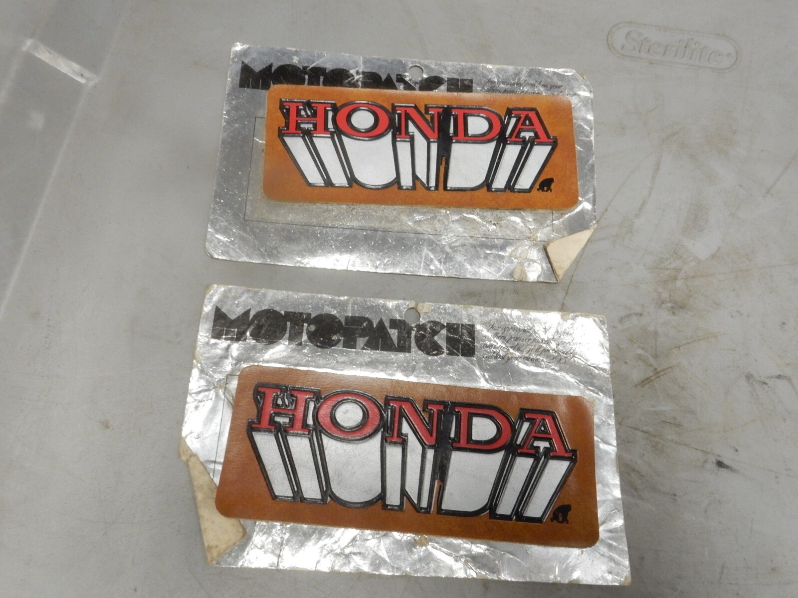 Sサイズ Vintage NOS Ape Motopatch Honda Vinyl Sew On Patches Small 2
