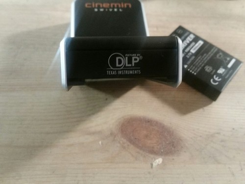 WowWee Cinemin Swivel  Projector / Cinemin Swap / Case /  needs battery