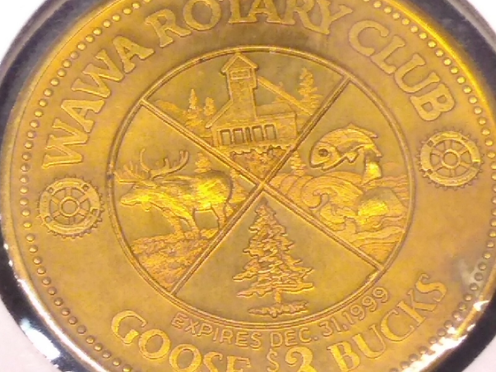 1999 Wawa Ontario $3 Trade token Rotary Club