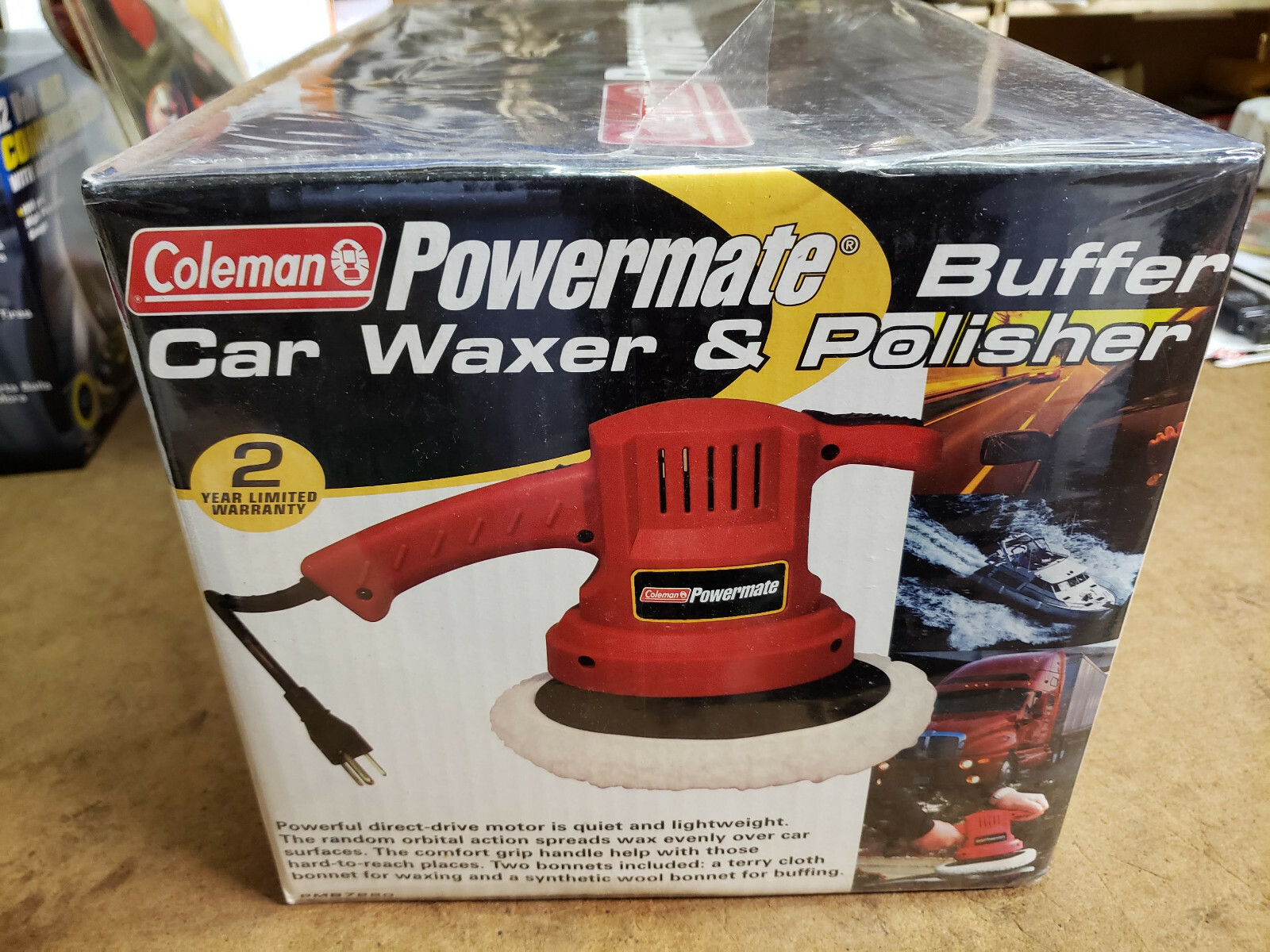 New Coleman Car Waxer And Buffer Polisher pmb 7280 Nib Nos