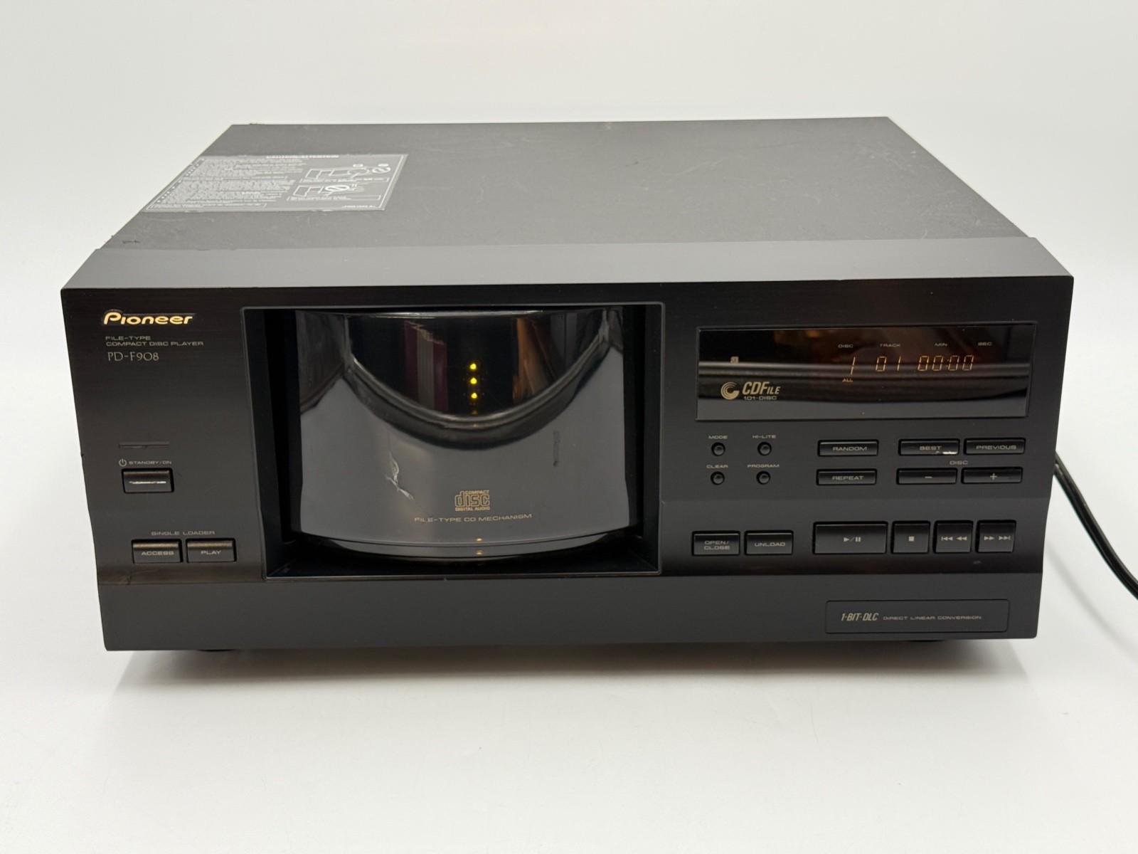 PD-F908 Pioneer 0 Disc CD - Player File-Type Compact パイオニア