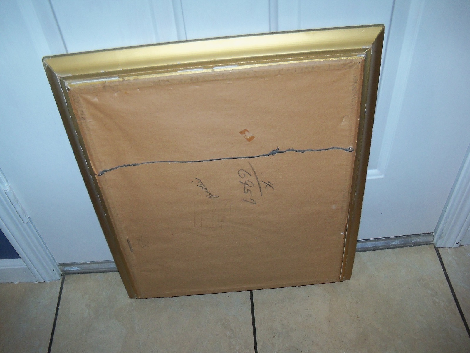 VINTAGE GOLD FRAMED PINKIE PRINTS 24 1/4 X 20 1/4