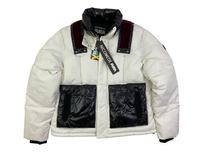 Nicomede Talavera Puffa Jacket - White/Black - XL - RRP £445 - New