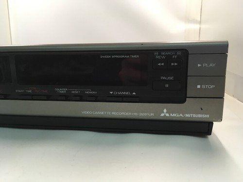 Mitsubishi Front Loading Vhs HS – 3281UR For Parts Or Repair