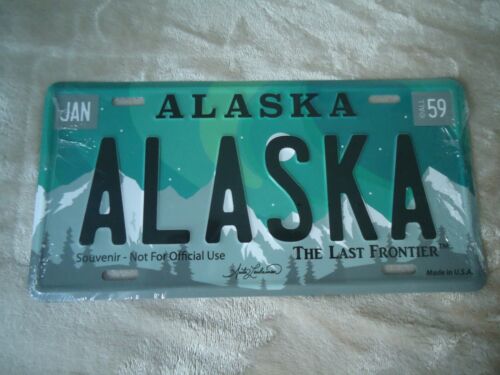  Alaska Artistic license Plate  (Jan-1959 )  Souvenir Plate-- Not Official -NEW