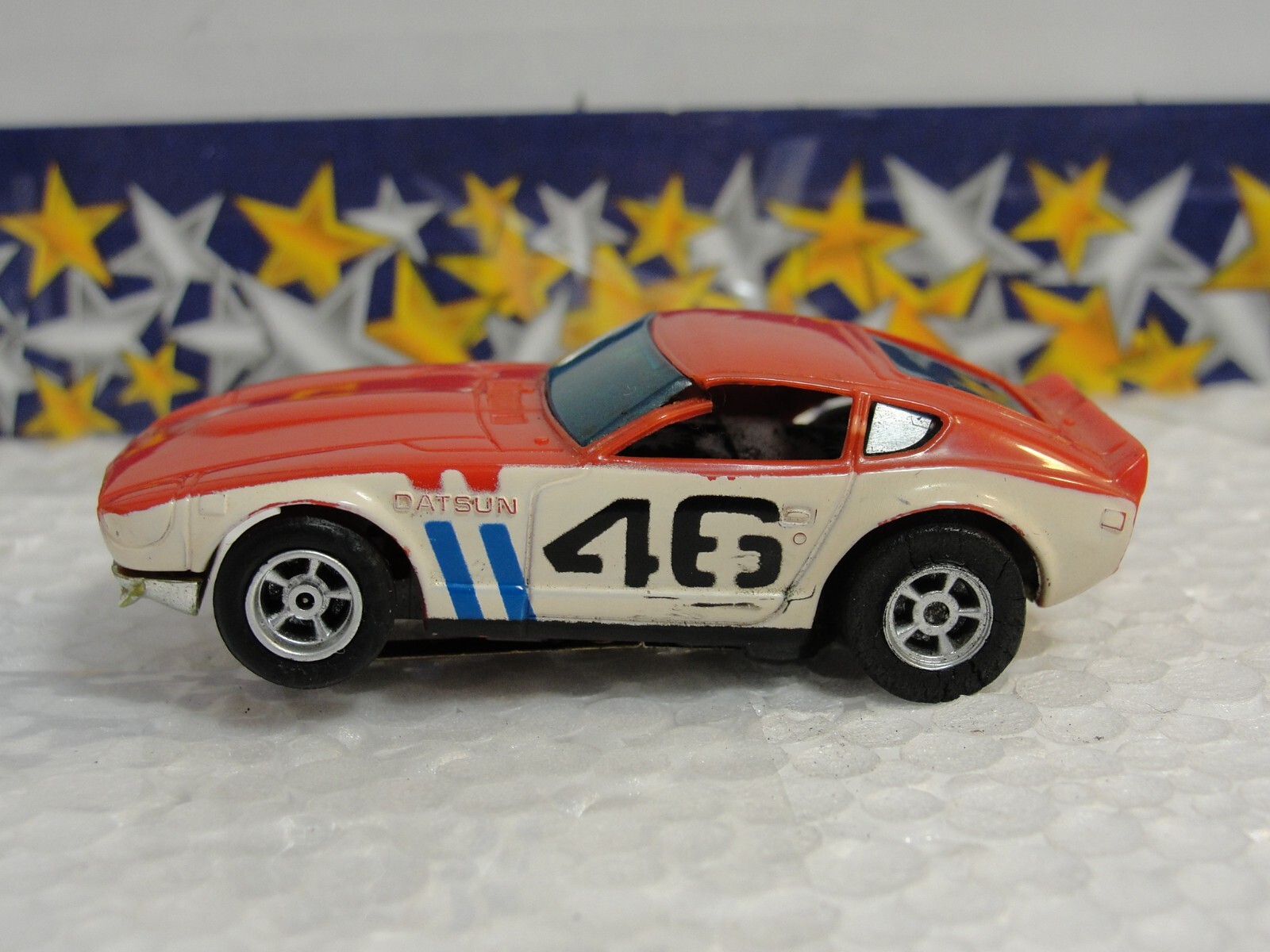 AURORA AFX DATSUN 240Z RED & WHITE RED STRIPE HO SLOT CAR | eBay