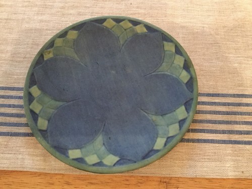 Newcomb College Matte Pottery Plate, Sadie Irvine, Joseph Meyer