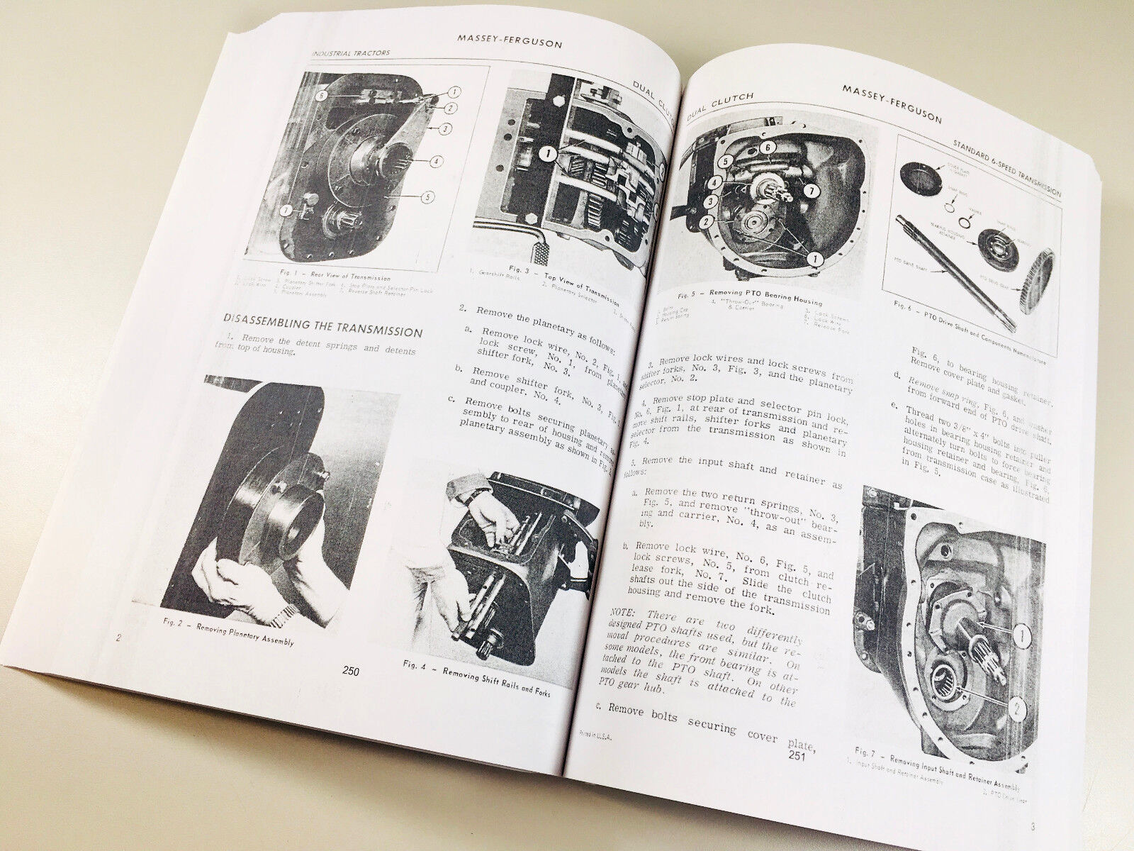 Massey Ferguson 135 Tractor Factory Service Parts Operators Manual Shop Oh Set