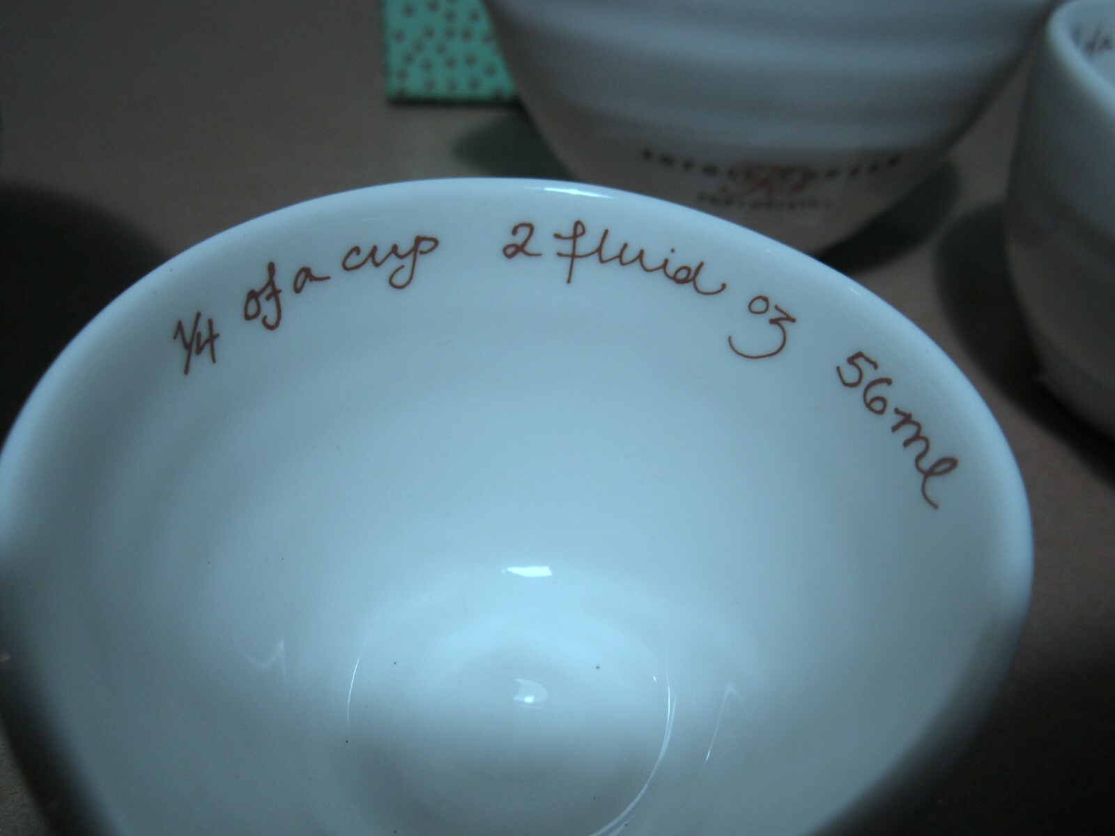 Portmeirion Sopie Conran 4 measuring cups stacking ceramic spout japanese style