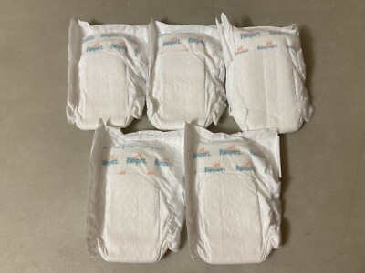 5 New Baby Diapers MICRO PREEMIE Size for Reborn Dolls Also  Under 3 Pounds Lot