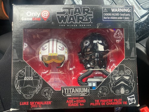 Star Wars Black Series Titanium Helmets 10 Luke Skywalker  Tie Fighter Pilot 