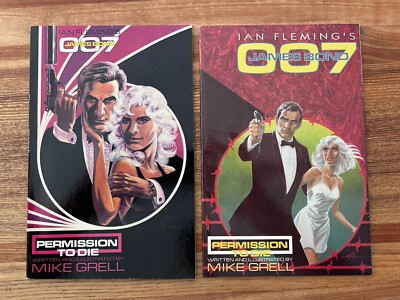 Eclipse Comics 1991 #1 and #2 JAMES BOND 007 PERMISSION TO DIE - VG Condition!