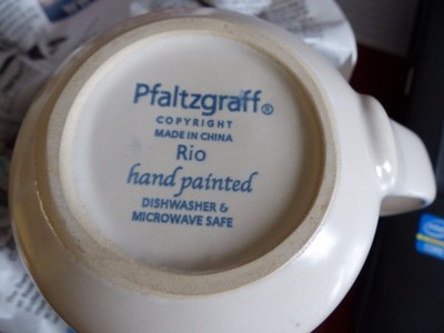 Phaltzgraff Rio Coffee Cups Mugs set of 8