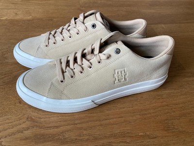 Tommy Hilfiger Sneaker Low Gr. 42 beige Harlem Street Suede Clayed Pebble