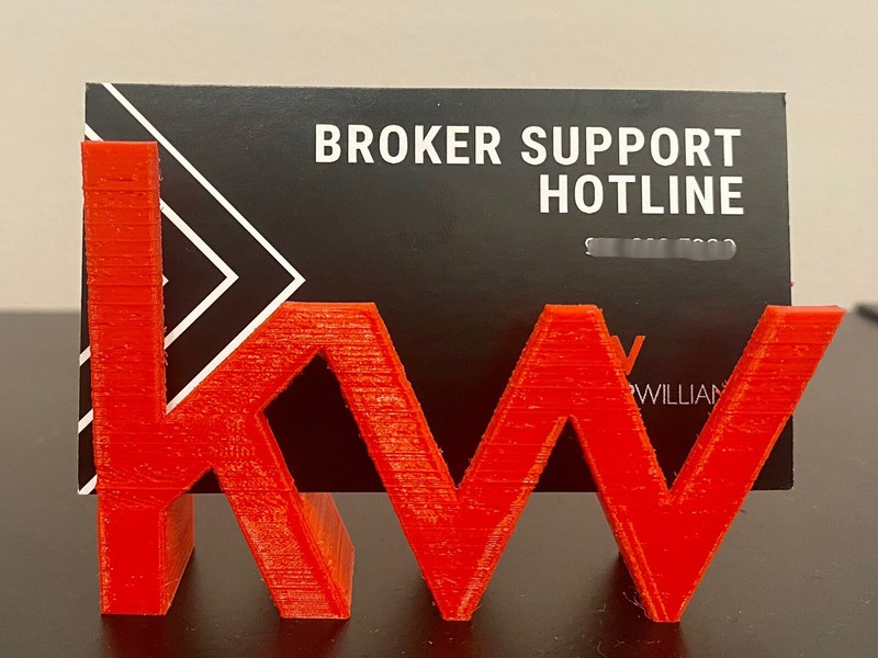 Keller Williams Realty KW Realtor Business Card Holder Real Estate