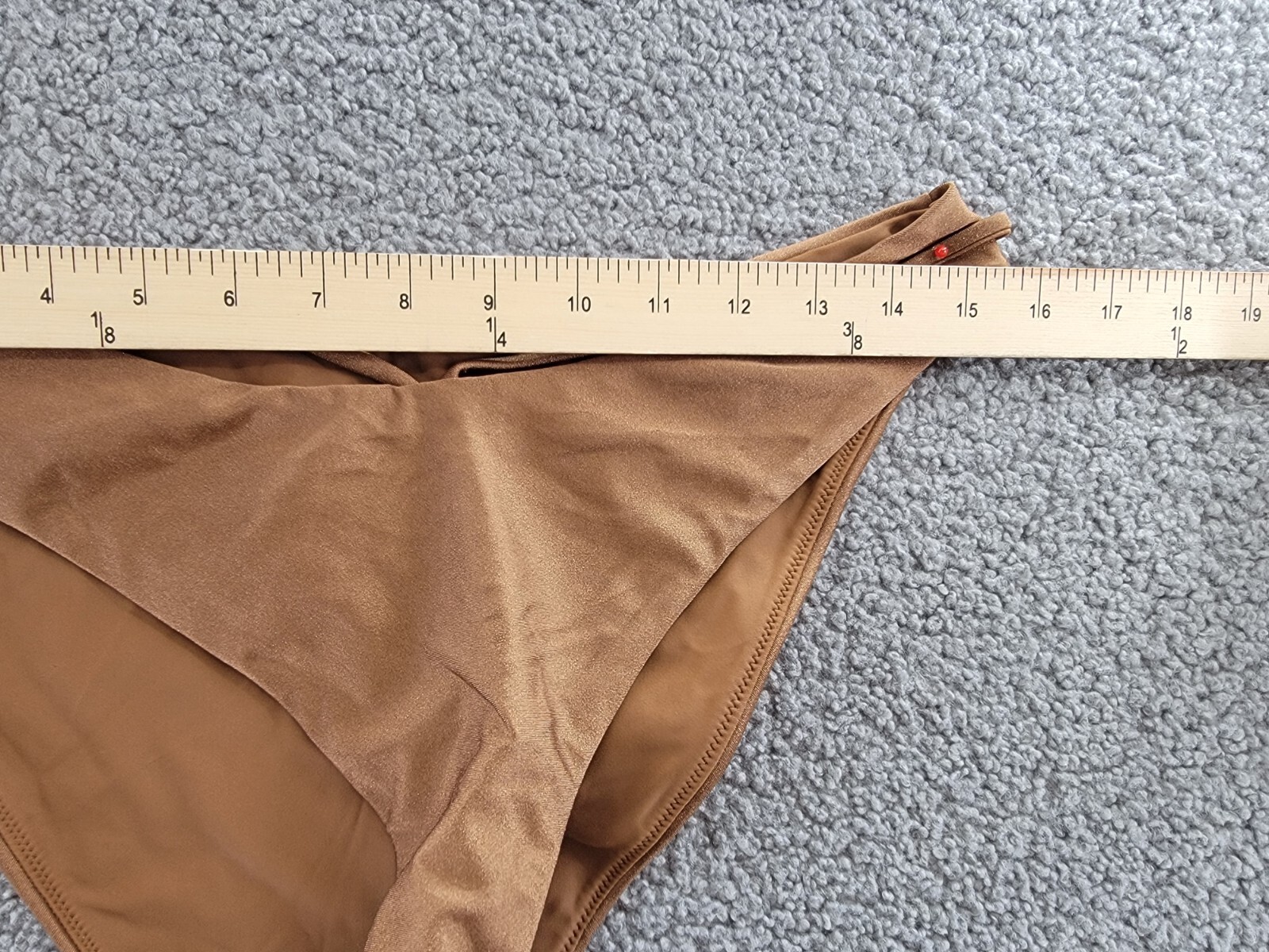 Simkhai Emmalynn Strappy Bikini Bottom Women's L Bronze Elastic Waist Pull On - Picture 5 of 16